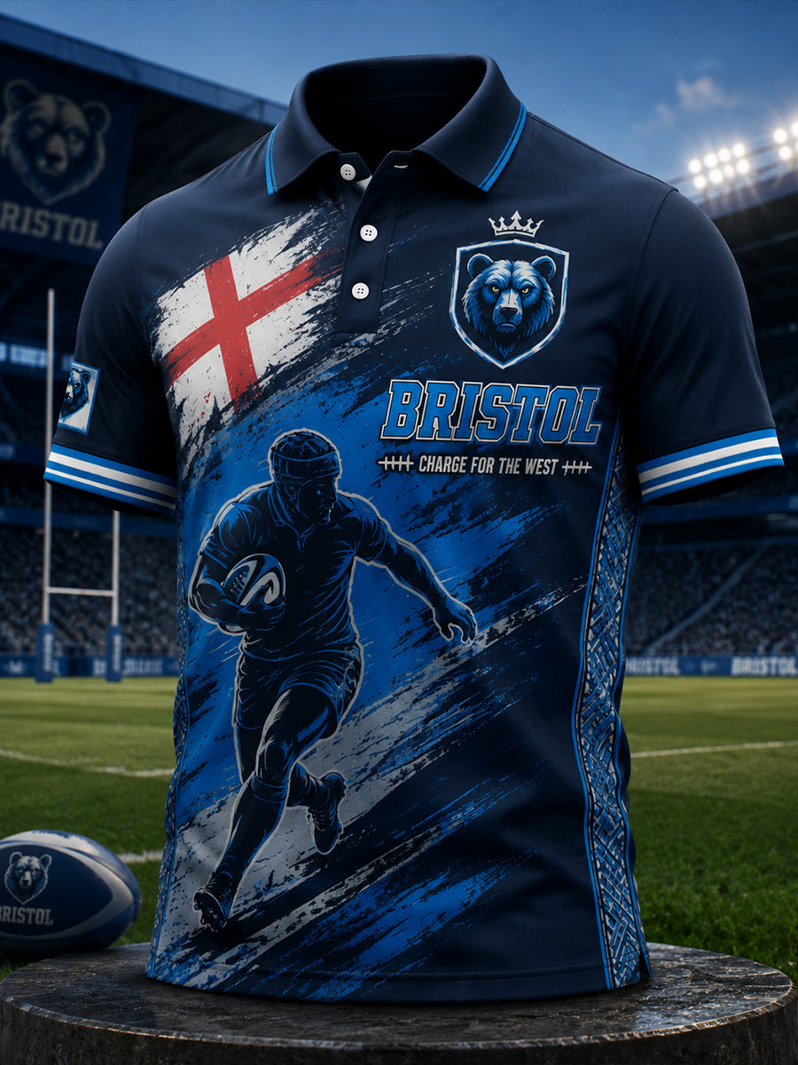 Men's Bristol Bears Short Sleeve Polo Shirt