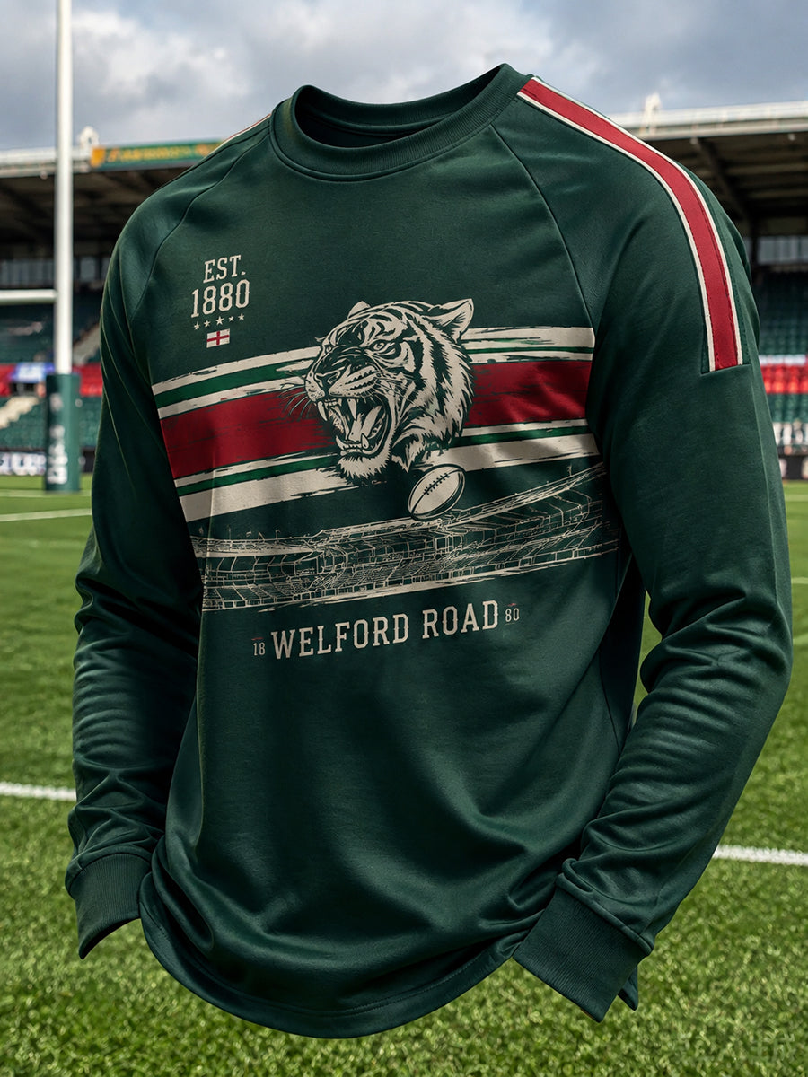 Men's England Rugby Leicester Tiger Theme Printed Shirt