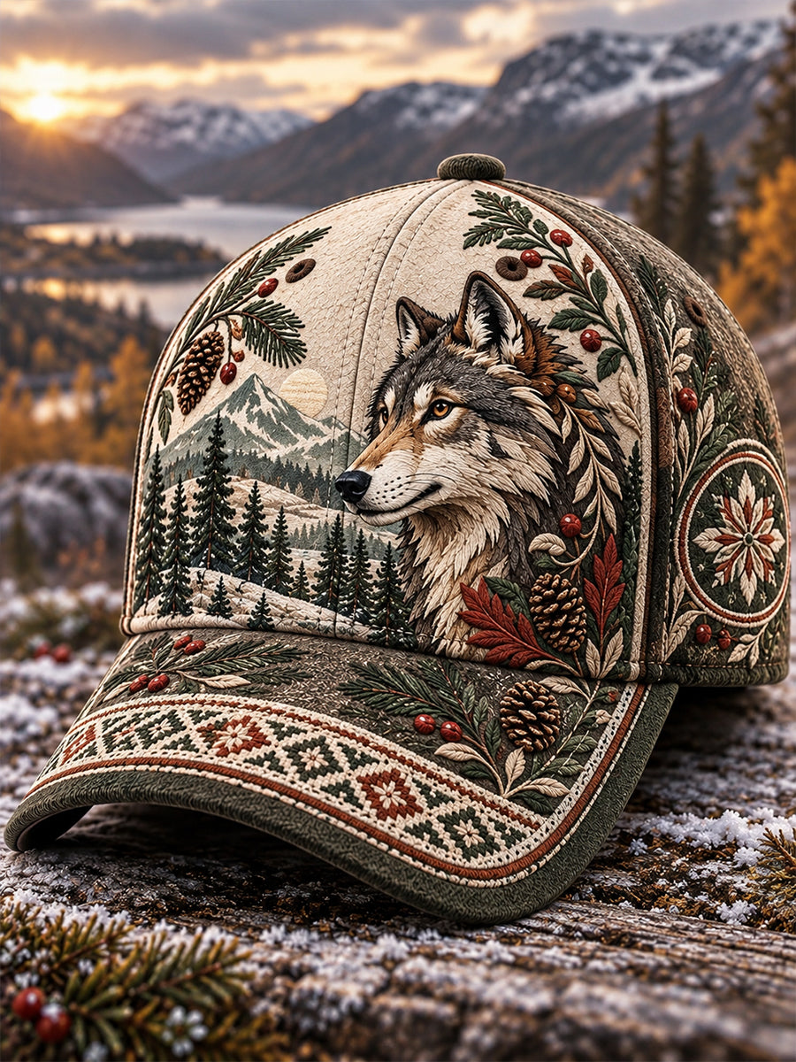 Unisex Nordic Forest Animals Hat