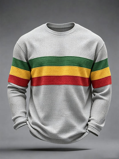 Men's Reggae Inspired  Waffle Top