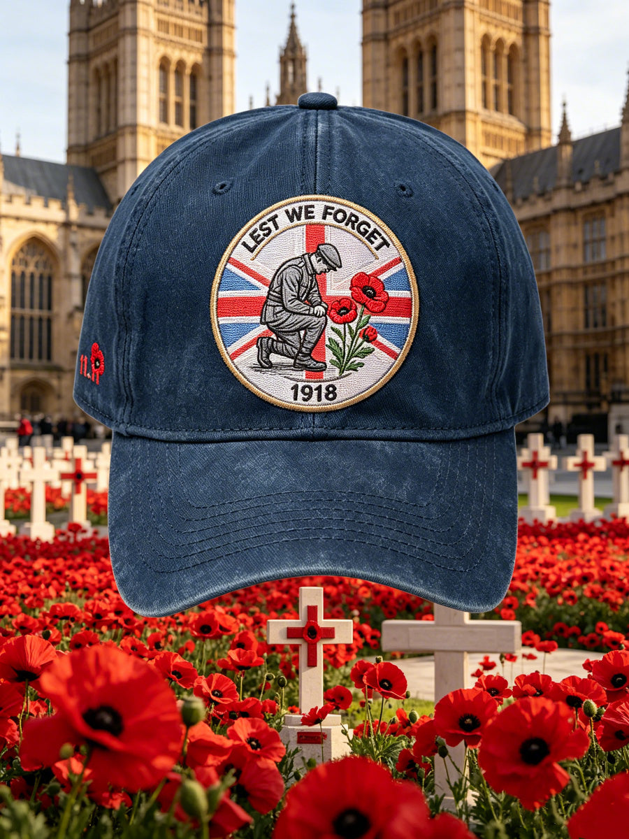 British Remembrance Day Element Design Printed Hat