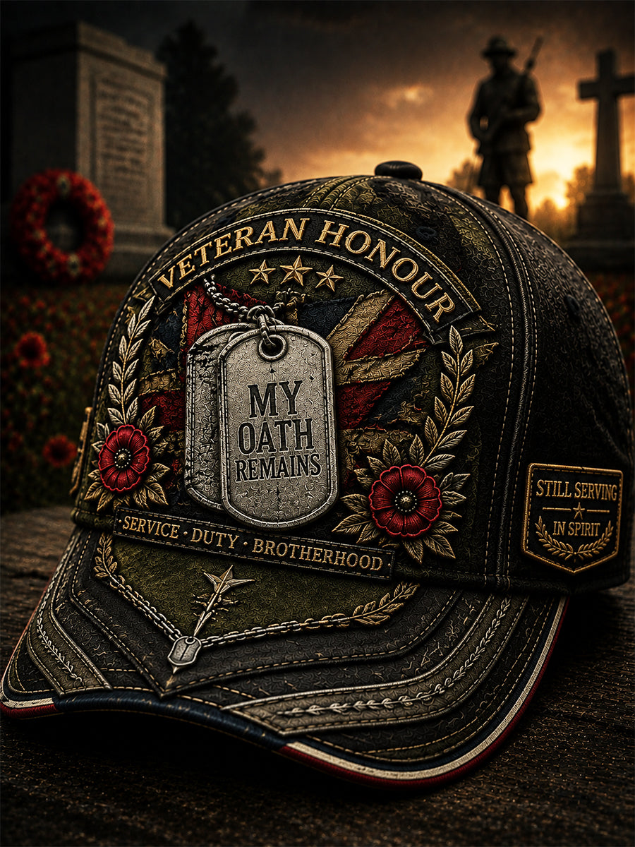 Unisex Retro Veterans' Memorial Print Hat