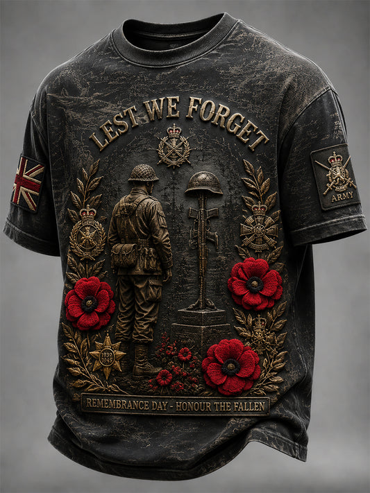 Men's Remembrance Day Printed T-shirt
