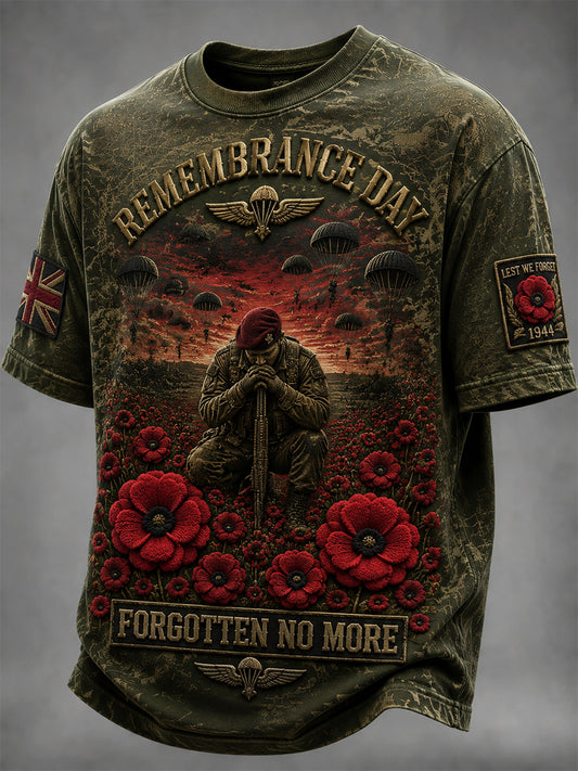 Men's Remembrance Day Printed T-shirt