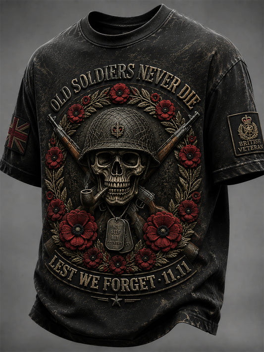 Men's Remembrance Day Printed T-shirt