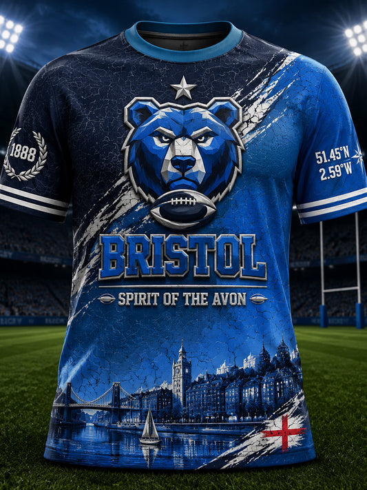 Men's Bristol Bears Crew Neck Short-Sleeve T-Shirt
