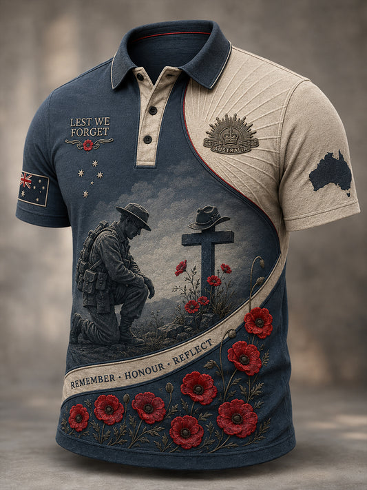 Men's Australia Remembrance Day Short Sleeve Shirt
