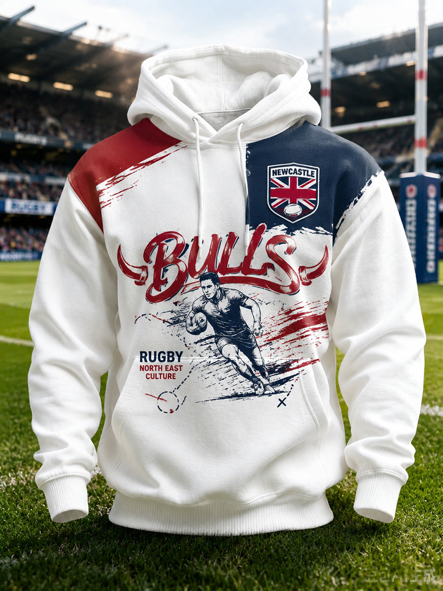 Men's England Rugby Newcastle Red Bulls Printed T-shirt
