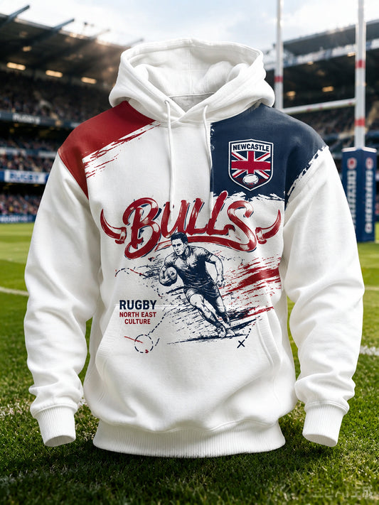 Men's England Rugby Newcastle Red Bulls Printed T-shirt