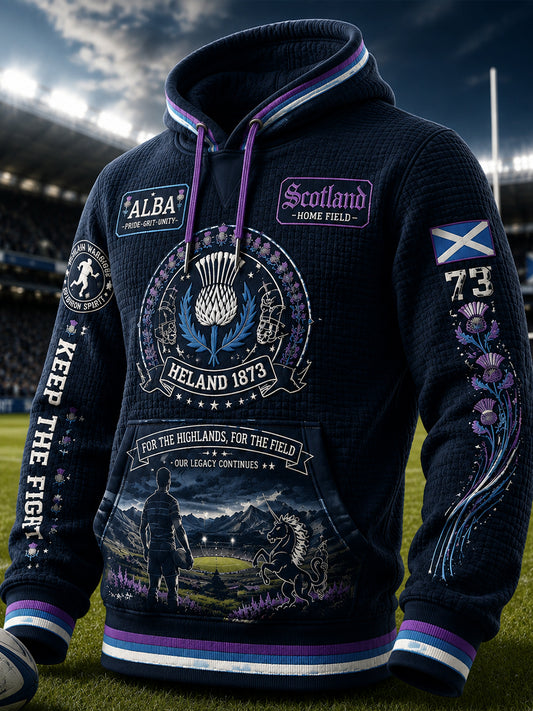 Men's UK Scotland Rugby Long-Sleeve Hoodie