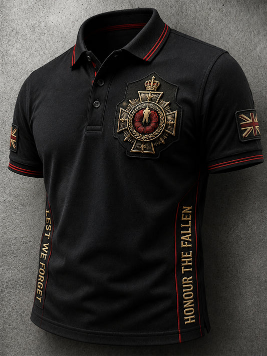 Men's Remembrance Day Printed Polo Shirt