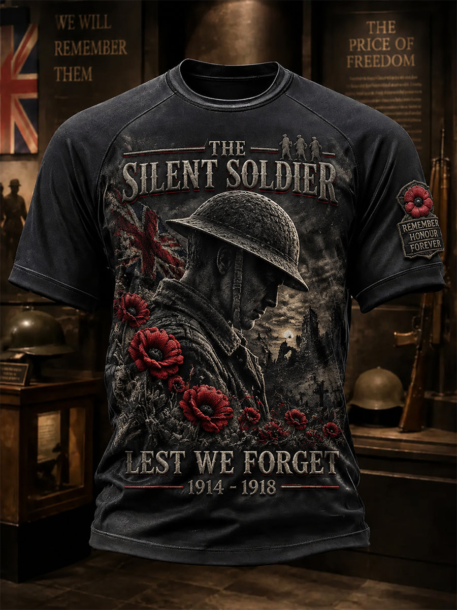 Men's Remembrance Day Print Short-Sleeve T-Shirt