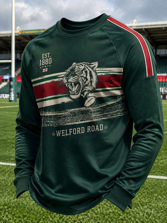 Men's England Rugby Leicester Tiger Theme Printed Shirt