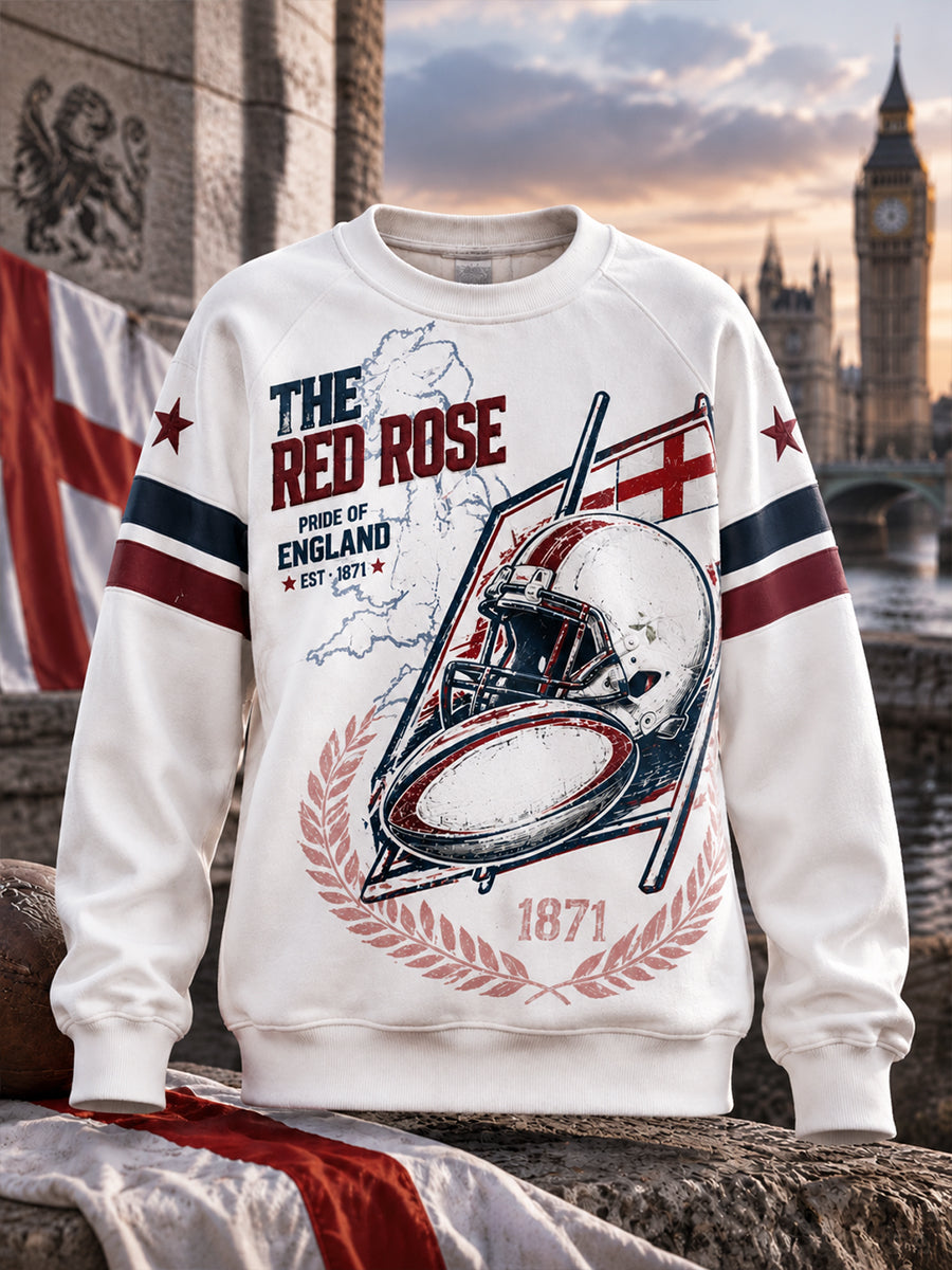 Women’s England Rugby Waffle Long-Sleeve Sweatshirt
