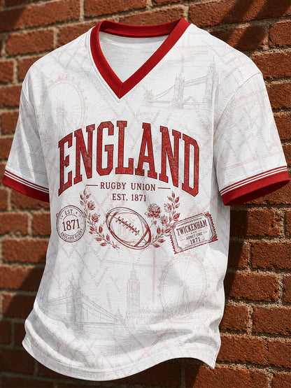 Men's V-neck T-shirt