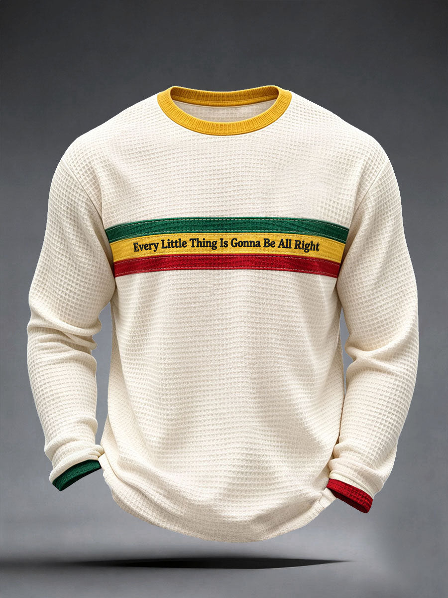 Men's Every Little Thing Is Gonna Be All Right Waffle Top